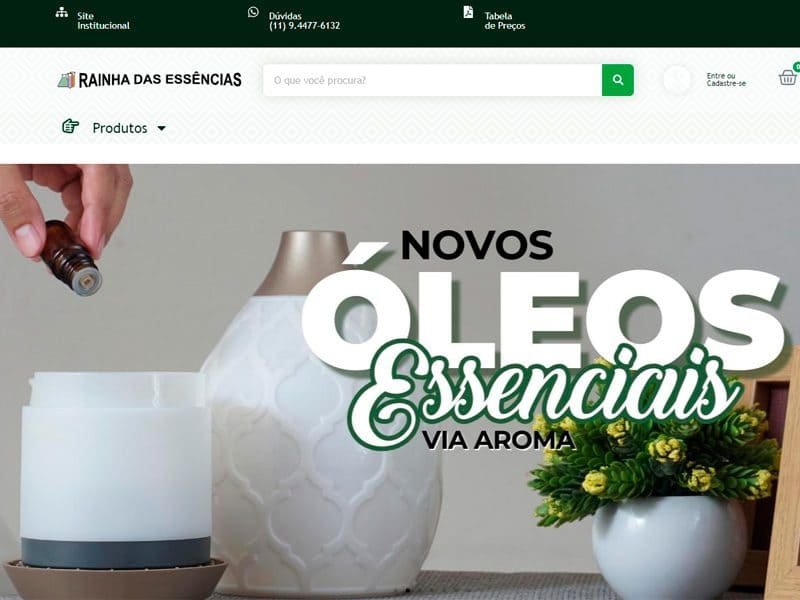 Loja Virtual Rainha das Essências